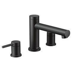 MOEN T393BL Align Two-Handle Non-Diverter Roman Tub Faucet - Matte Black