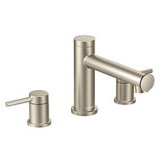 MOEN T393BN Align Two-Handle Non-Diverter Roman Tub Faucet - Brushed Nickel