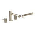 MOEN T394BN Align Two-Handle Diverter Roman Tub Faucet Including Handheld Shower - Brushed Nickel
