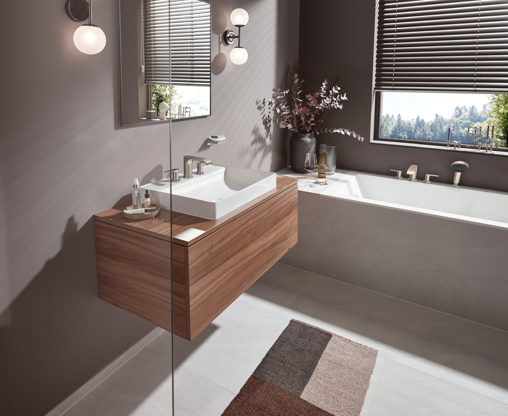 HANSGROHE 75033821 Vivenis Widespread Faucet 95 with Pop-UP Drain, 1.2 GPM - Brushed Nickel