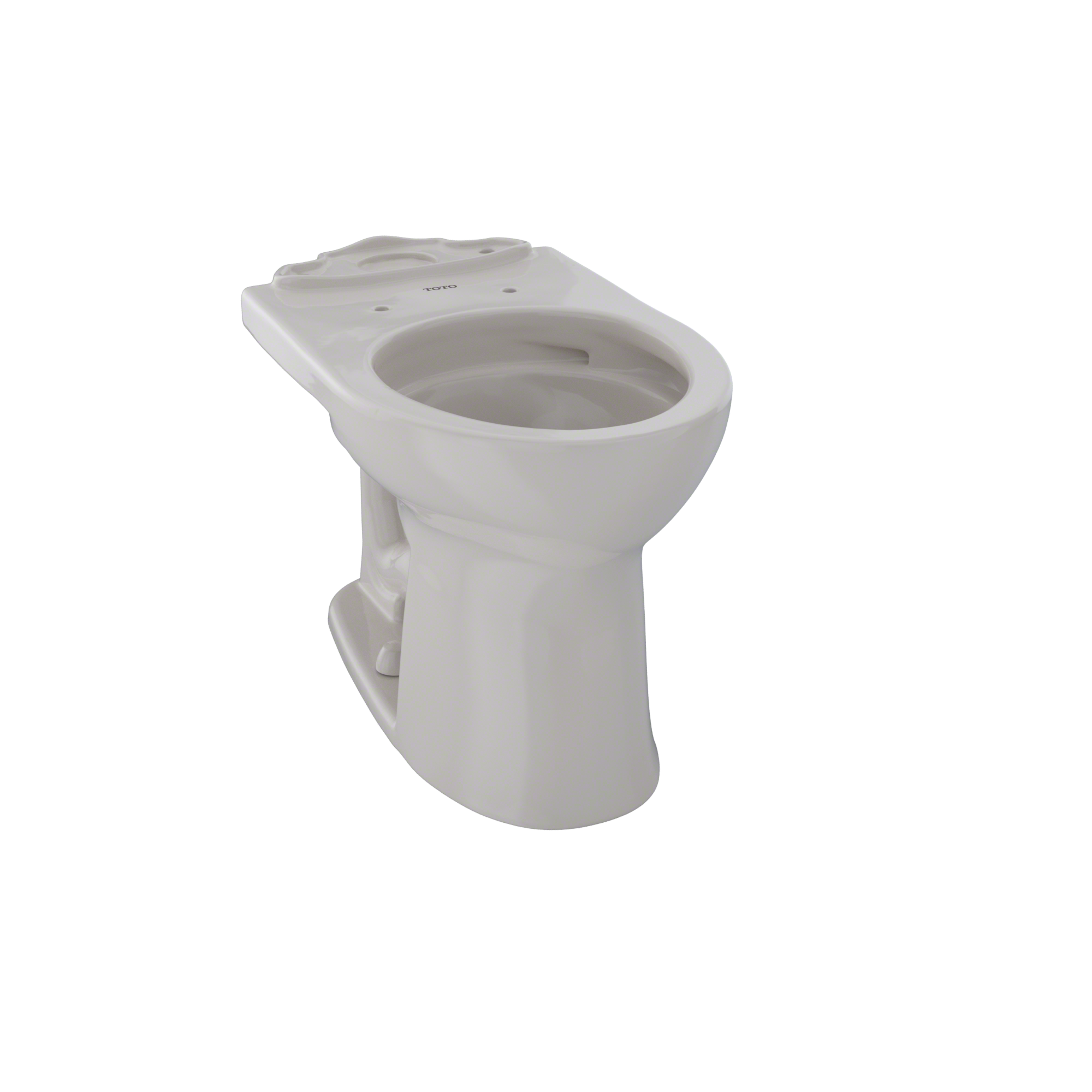 TOTO C453CUFG#12 Drake Ii Universal Height Round Toilet Bowl With Cefiontect - Sedona Beige
