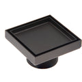 INFINITY DRAIN T 4 ORB TD 4 4” x 4” Tile Drain Strainer with 2” Throat in Oil Rubbed Bronze