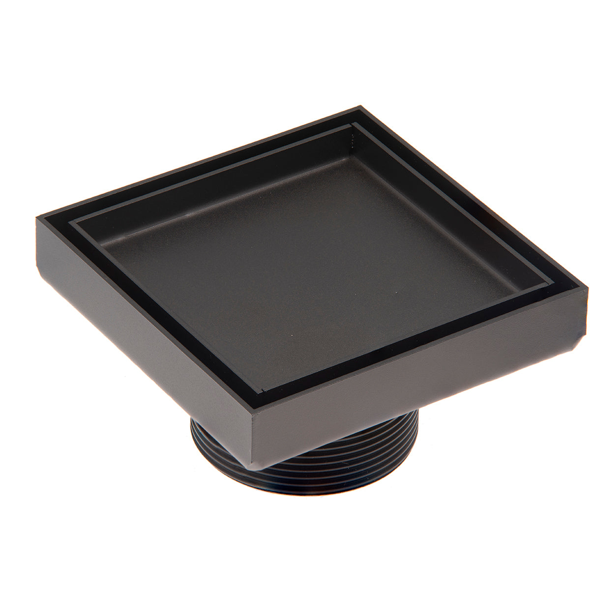 INFINITY DRAIN T 4 ORB TD 4 4” x 4” Tile Drain Strainer with 2” Throat in Oil Rubbed Bronze