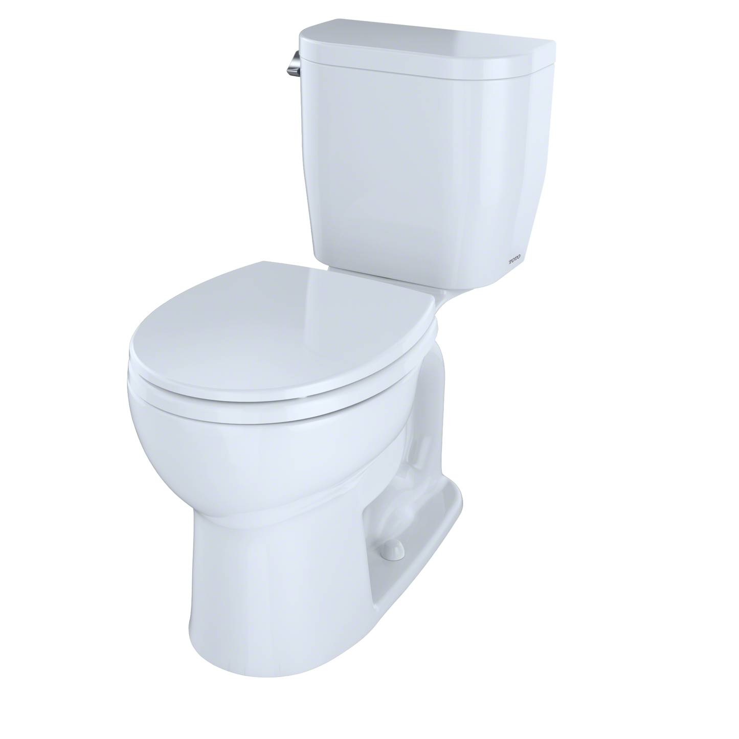 TOTO CST243EF#01 Entrada Two-Piece Round 1.28 GPF Universal Height Toilet , Cotton White