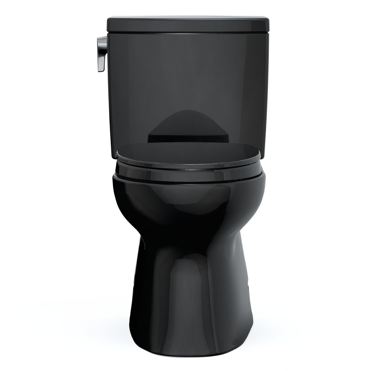 TOTO MS474124CUF#51 Vespin Ii 1G Two-Piece Elongated 1.0 Gpf Universal Height Toilet With Ss124 Softclose Seat - Ebony