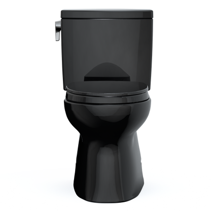 TOTO MS474124CUF#51 Vespin Ii 1G Two-Piece Elongated 1.0 Gpf Universal Height Toilet With Ss124 Softclose Seat - Ebony