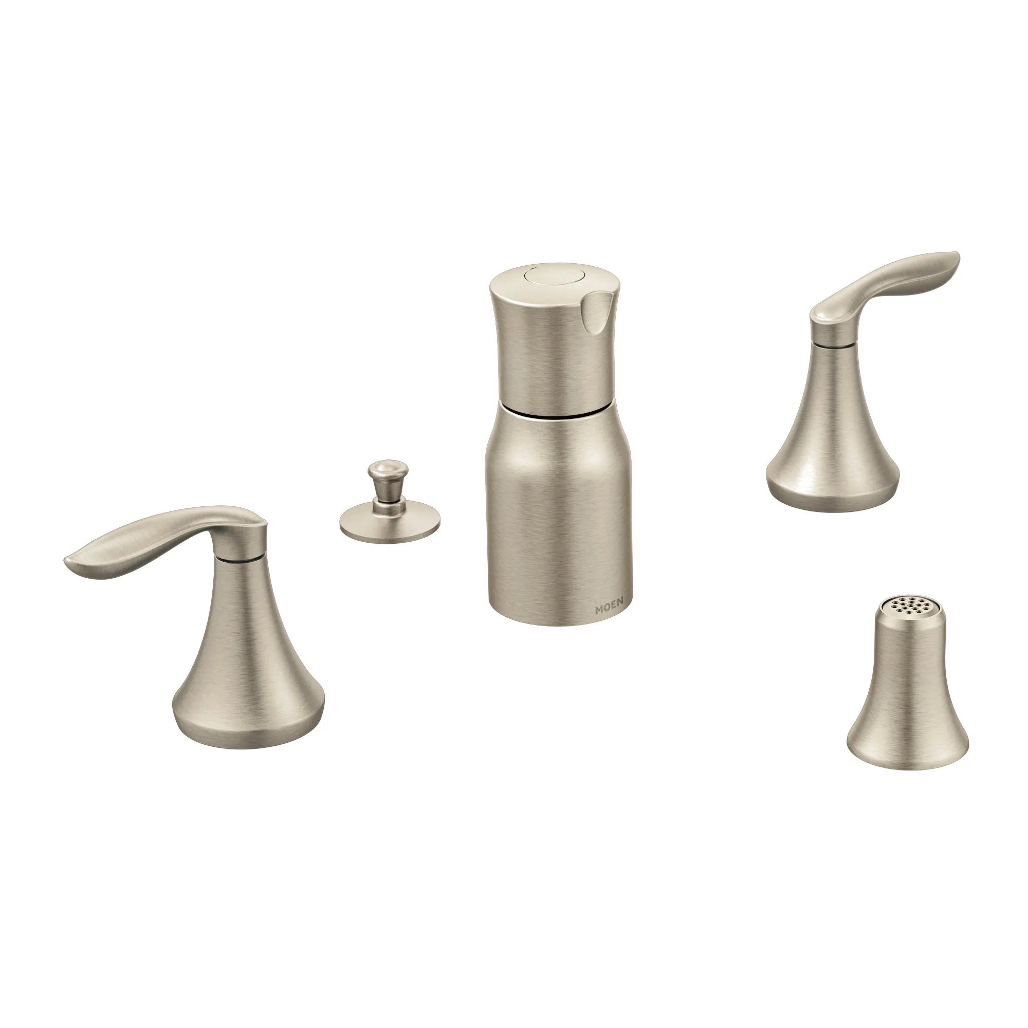 MOEN T5220BN Eva Two-Handle Bidet Faucet - Brushed Nickel