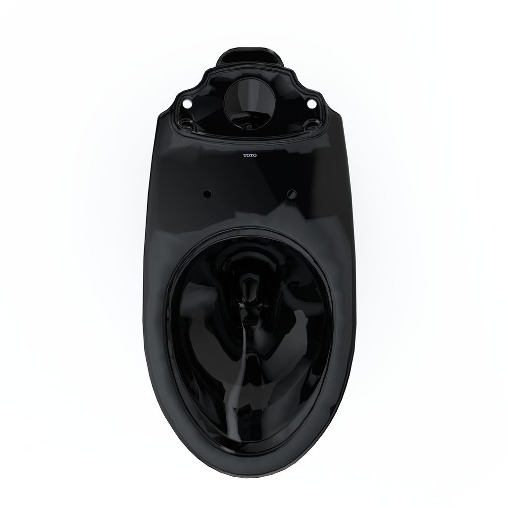 TOTO C776CEF#51 Drake Elongated Universal Height Universal Height Tornado Flush Toilet Bowl - Ebony