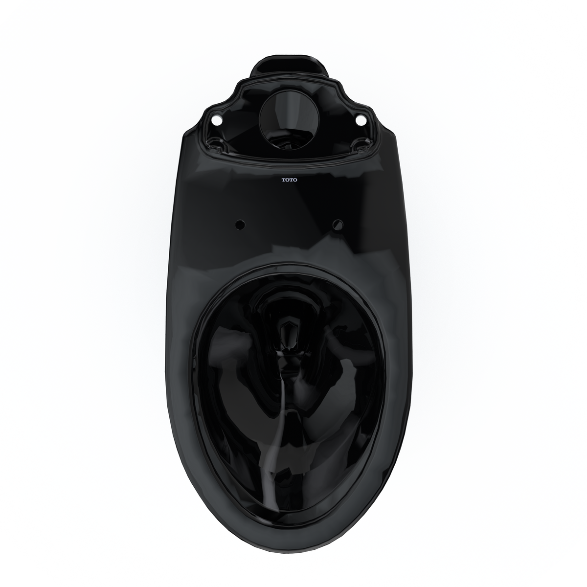 TOTO C776CEF#51 Drake Elongated Universal Height Universal Height Tornado Flush Toilet Bowl - Ebony