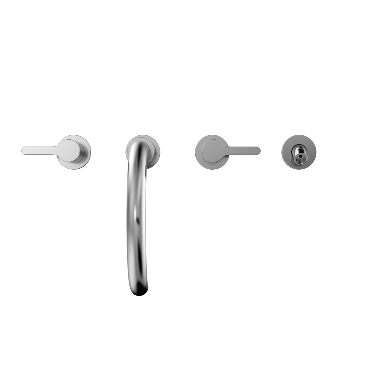 TOTO TBS01202U#CP Lb Two-Handle Deck-Mount Roman Tub Filler Trim With Handshower - Polished Chrome