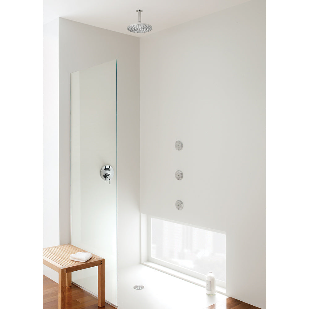 HANSGROHE 04231000 Ecostat Thermostatic Trim S with Volume Control and Diverter - Chrome