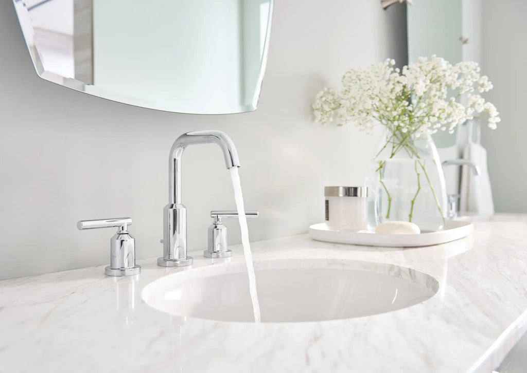 MOEN T6142 Gibson Two-Handle High Arc Bathroom Faucet - Chrome