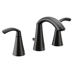 MOEN T6173BL Glyde  Two-Handle Bathroom Faucet In Matte Black