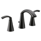 MOEN TV6173BL Glyde Two-Handle Widespread Bathroom Sink Faucet - Matte Black