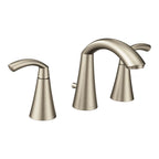 MOEN TV6173BN Glyde Two-Handle Widespread Bathroom Sink Faucet - Brushed Nickel