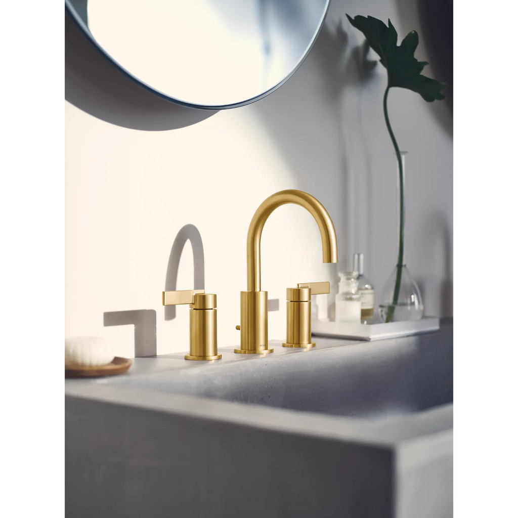 MOEN TV6222BG Cia Two-Handle High Arc Bathroom Faucet - Brushed Gold