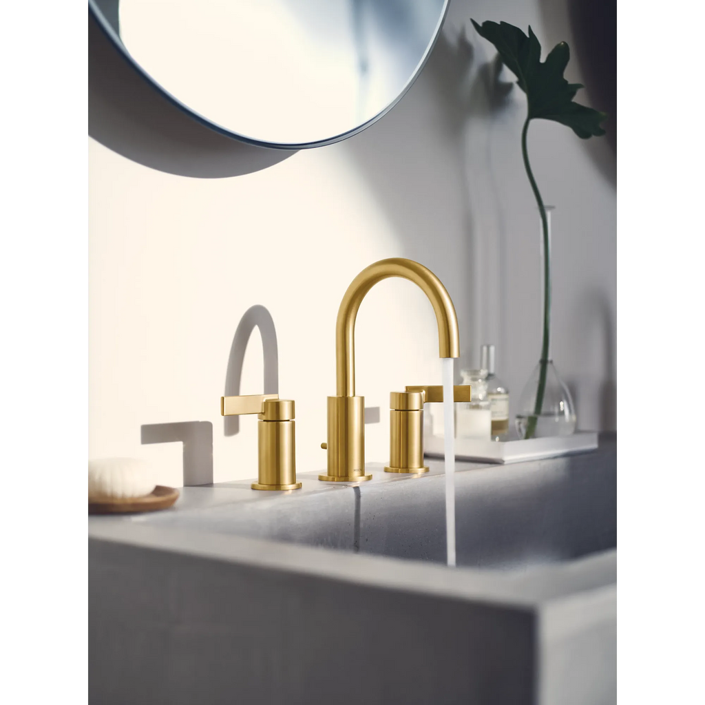 MOEN TV6222BG Cia Two-Handle High Arc Bathroom Faucet - Brushed Gold