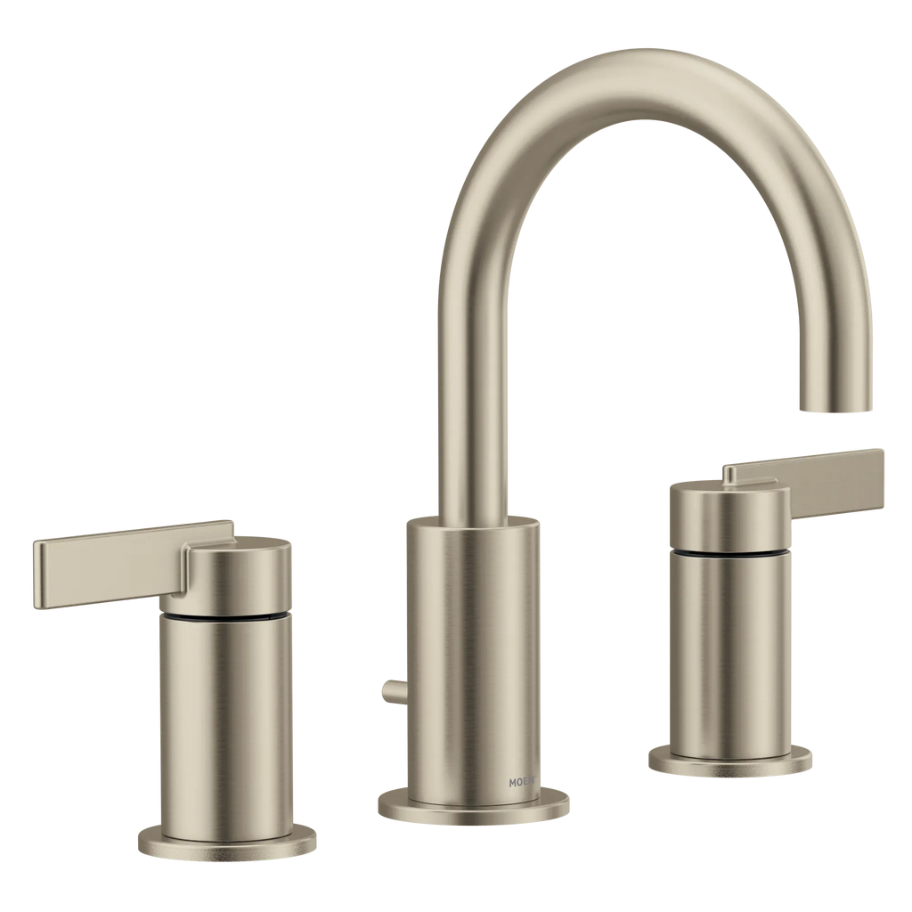 MOEN TV6222BN Cia Two-Handle High Arc Bathroom Faucet - Brushed Nickel
