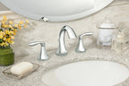 MOEN T6420 Eva Two-Handle High Arc Bathroom Faucet - Chrome