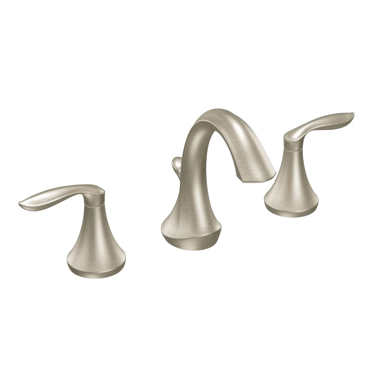 MOEN TV6420BN Eva Two-Handle Widespread Bathroom Sink Faucet - Brushed Nickel
