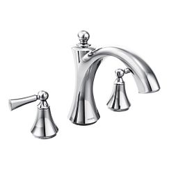 MOEN T653 Wynford Two-Handle Non-Diverter Roman Tub Faucet - Chrome