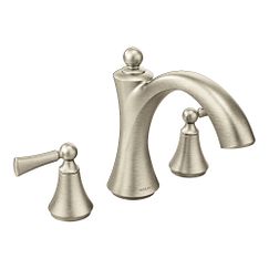 MOEN T653BN Wynford Two-Handle Non-Diverter Roman Tub Faucet - Brushed Nickel