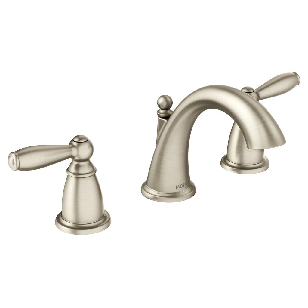 MOEN TV6620BN Brantford Two-Handle High Arc Bathroom Faucet - Brushed Nickel