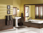 MOEN T924ORB Brantford Two-Handle Low Arc Roman Tub Faucet Including Handheld Shower - Oil Rubbed Bronze