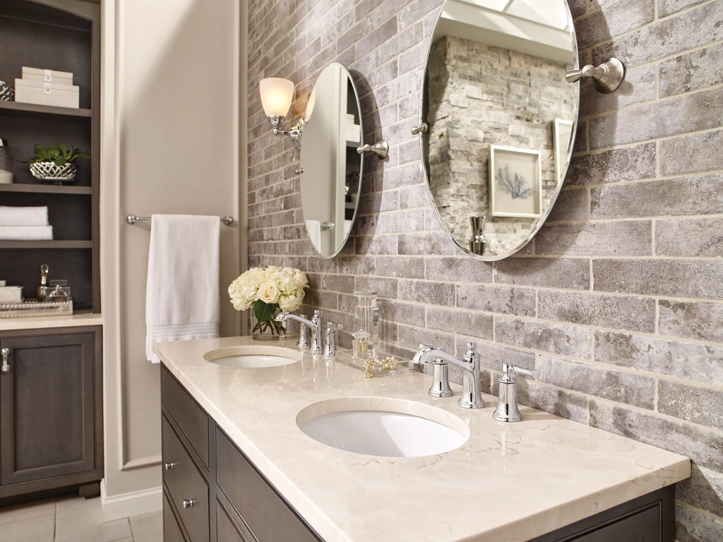 MOEN T6805 Dartmoor Two-Handle High Arc Bathroom Faucet - Chrome