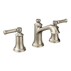 MOEN TV6805BN Dartmoor Two-Handle Widespread Bathroom Sink Faucet - Brushed Nickel