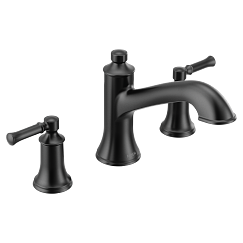 MOEN T683BL Dartmoor Two-Handle Roman Tub Faucet - Matte Black