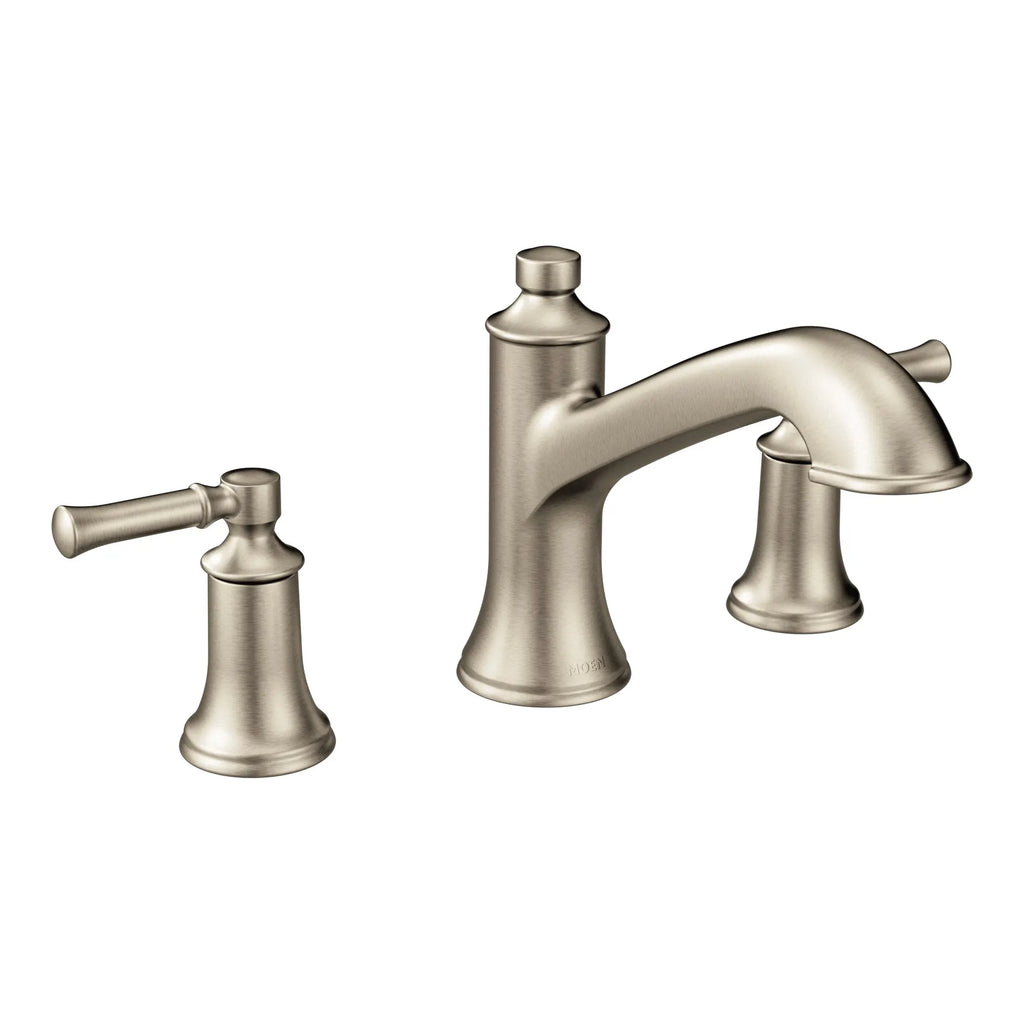 MOEN T683BN Dartmoor Two-Handle High Arc Roman Tub Faucet - Brushed Nickel