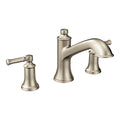 MOEN T683BN Dartmoor Two-Handle High Arc Roman Tub Faucet - Brushed Nickel