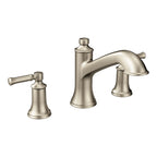 MOEN T683BN Dartmoor Two-Handle High Arc Roman Tub Faucet - Brushed Nickel