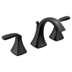MOEN TV6905BL Voss Two-Handle High Arc Bathroom Faucet - Matte Black