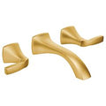 MOEN T6906BG Voss Two-Handle Wall Mount Bathroom Faucet - Brushed Gold