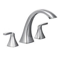 MOEN T693 Voss Two-Handle High Arc Roman Tub Faucet - Chrome