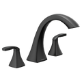 MOEN T693BL Voss Two-Handle High Arc Roman Tub Faucet - Matte Black