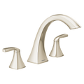 MOEN T693NL Voss Two-Handle High Arc Roman Tub Faucet - Polished Nickel