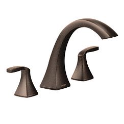 MOEN T693ORB Voss Two-Handle High Arc Roman Tub Faucet - Oil Rubbed Bronze