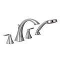 MOEN T694 Voss Two-Handle High Arc Roman Tub Faucet Including Handheld Shower - Chrome