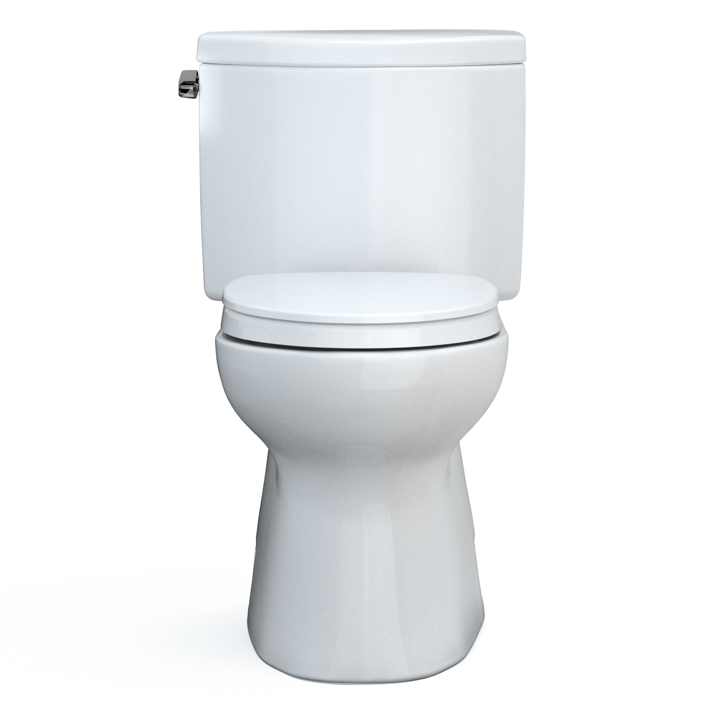 TOTO MS474124CEFG#01 Vespin II Two-Piece Elongated 1.28 GPF Universal Height Toilet with CEFIONTECT and SS124 SoftClose Seat , Cotton White