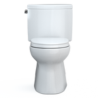 TOTO MS474124CEFG#01 Vespin Ii Two-Piece Elongated 1.28 Gpf Universal Height Toilet With Cefiontect And Ss124 Softclose Seat - Cotton White