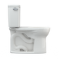 TOTO CST775CEFG#11 Drake Two-Piece Round 1.28 GPF Universal Height TORNADO FLUSH Toilet with CEFIONTECT , Colonial White