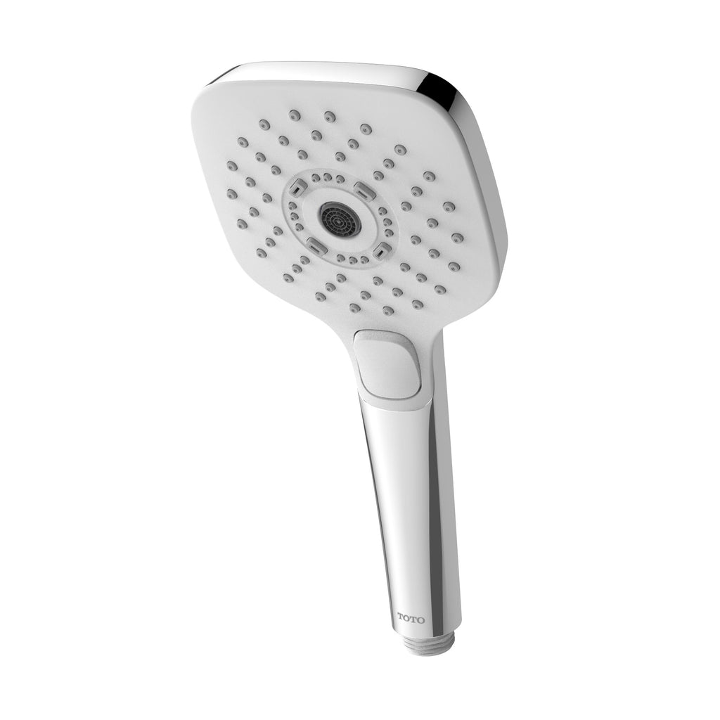 TOTO TBW02015U4#CP G Series 1.75 Gpm Multifunction 4 Inch Square Handshower With Active Wave - Polished Chrome