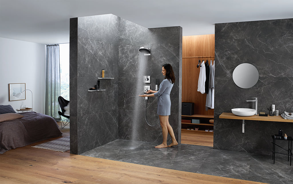 HANSGROHE 26228671 Rainfinity Showerhead 250 1-Jet, 2.5 GPM - Matte Black