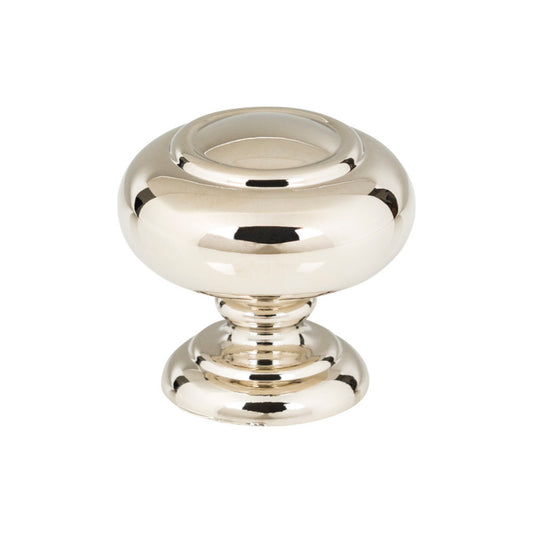 ATLAS A610-PN Victoria 1 1/4" Length Mushroom Knob - Polished Nickel