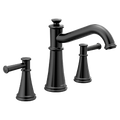 MOEN T9023BL Belfield Two-Handle Non Diverter Roman Tub Faucet - Matte Black
