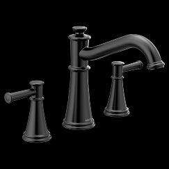 MOEN T9023BL Belfield  Two-Handle Roman Tub Faucet In Matte Black