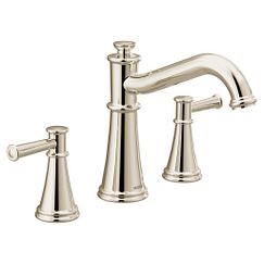 MOEN T9023NL Belfield Two-Handle Non-Diverter Roman Tub Faucet - Polished Nickel